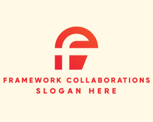 Digital Modern Letter F logo