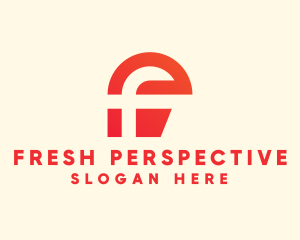 Digital Modern Letter F logo