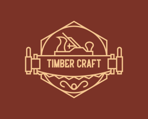 Woodworker Crafting Saw Badge logo design