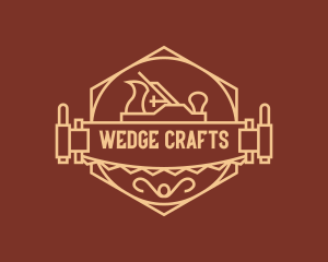 Woodworker Crafting Saw Badge logo design