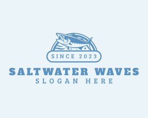 Saltwater Fish Salmon logo design