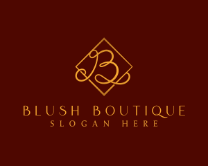 Luxurious Boutique Letter B logo design