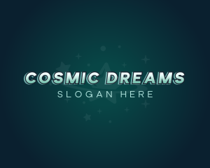 Cosmic Star Galaxy logo design