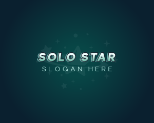 Cosmic Star Galaxy logo design