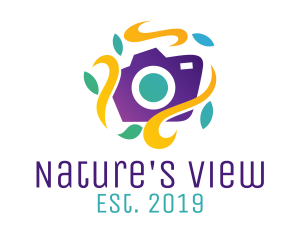 Purple Nature Photography logo design
