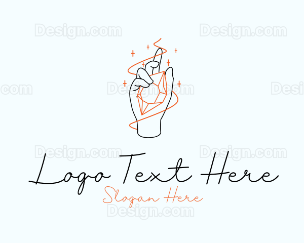 Hand Crystal Jewelry Logo