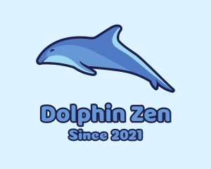 Blue Diving Dolphin logo