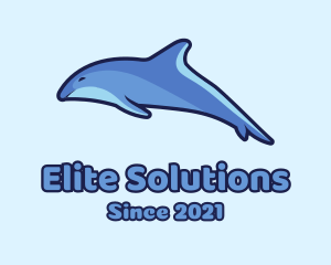 Blue Diving Dolphin logo
