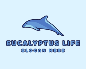 Blue Diving Dolphin logo