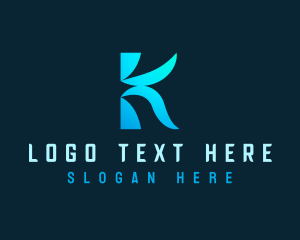 Social Media - Aesthetic Creative Company Letter K logo design