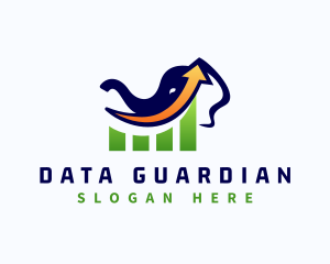 Elephant Trading Graph logo design