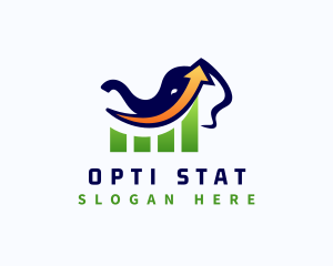 Elephant Trading Graph logo design