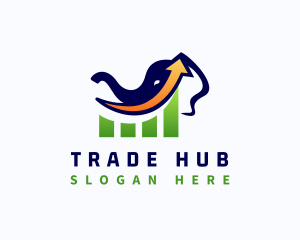 Elephant Trading Graph logo design