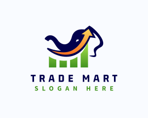 Elephant Trading Graph logo design