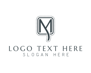 Tailoring Stitch  Letter M logo