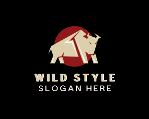 Wild Bull Bison logo design