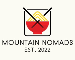 Oriental Mountain Noodle logo design