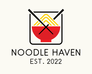 Oriental Mountain Noodle logo design