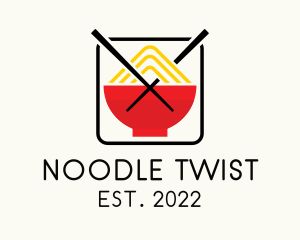 Oriental Mountain Noodle logo design