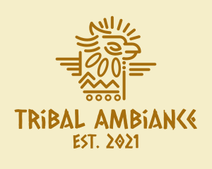 Tribal Aztec Eagle logo design