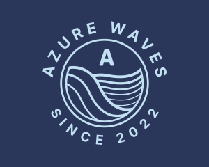 Ocean Tide Wave logo design