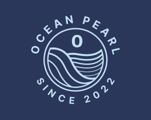 Ocean Tide Wave logo design