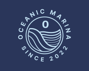 Ocean Tide Wave logo design