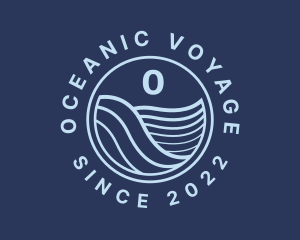 Ocean Tide Wave logo design