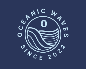 Ocean Tide Wave logo design