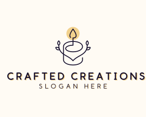 Wax Candle Wellness logo design