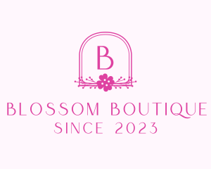 Floral Feminine Boutique logo design