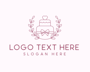 Wedding Cake Wreath logo