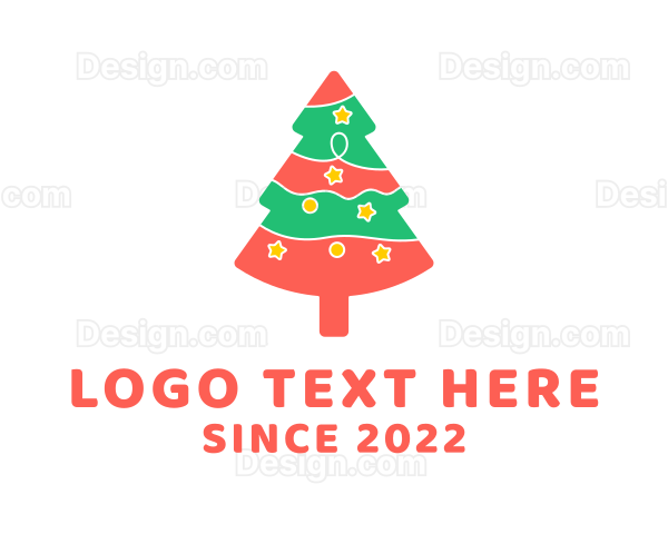 Christmas Pine Tree Logo