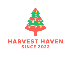 Christmas Pine Tree  logo design