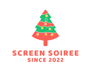 Christmas Pine Tree  logo design