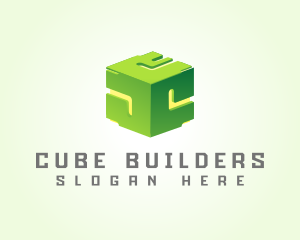 Geometry Cube Technology logo design