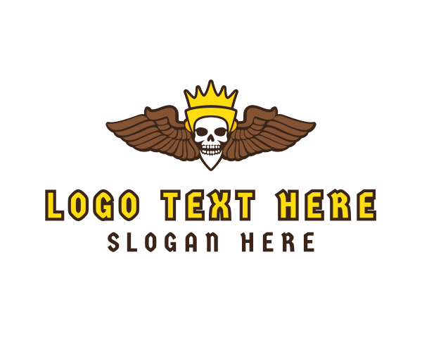 Skull logo example 2
