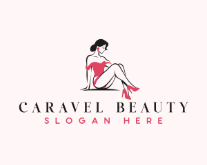 Beauty Lady Pinup logo design