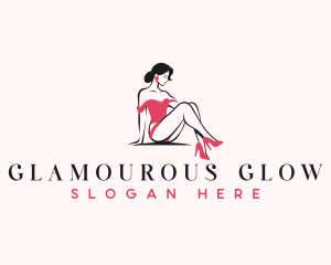 Beauty Lady Pinup logo design