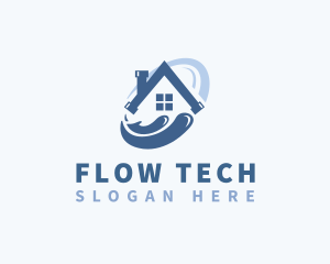 Home Plumbing Pipe logo design