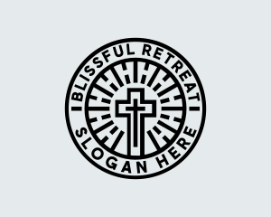 Religion Worship Cross logo design