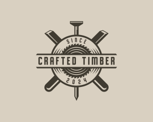 Chisel Woodwork Sawmill logo design