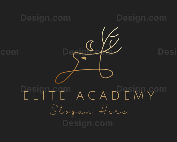 Deluxe Golden Deer Logo