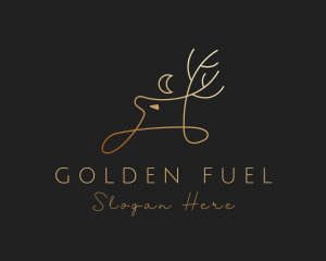 Deluxe Golden Deer logo design