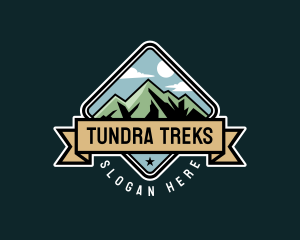 Mountain Hiking Adventure logo design