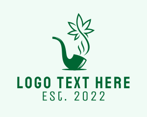 Green Pipe Marijuana  logo