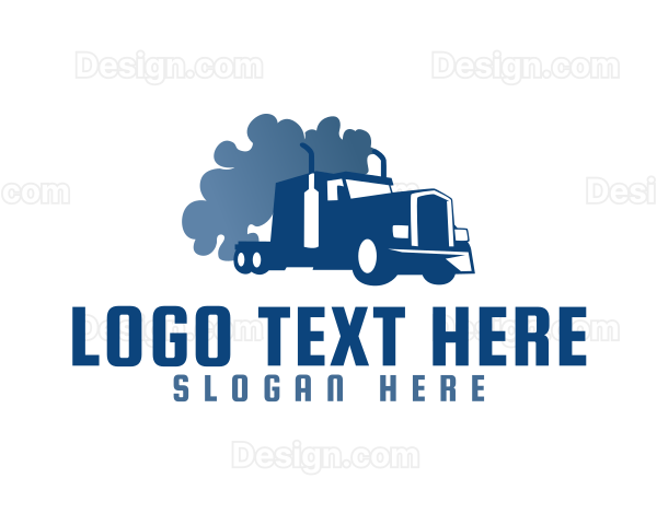 Smoking Truck Logistics Logo