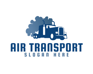 Smoking Truck Logistics logo design