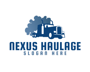 Smoking Truck Logistics logo design