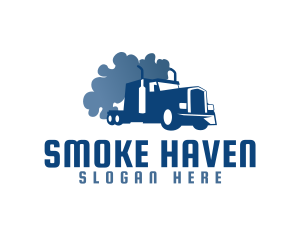 Smoking Truck Logistics logo design